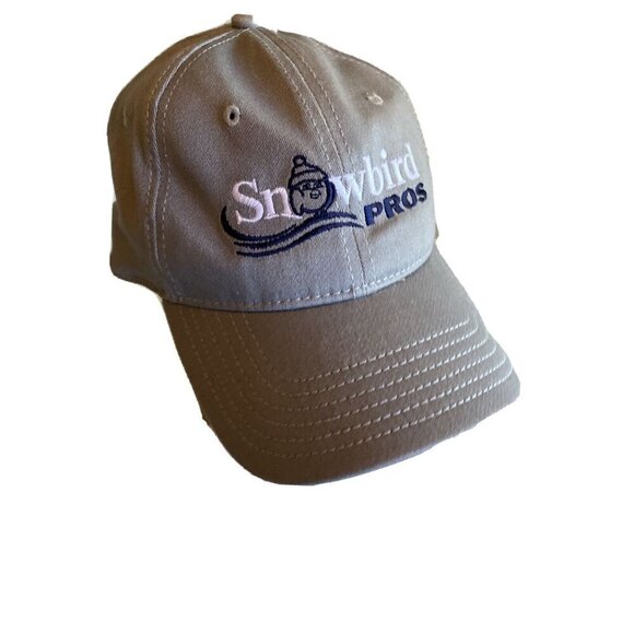 Gray Snowbird Pros Hat Cap Size S/M - Picture 1 of 6
